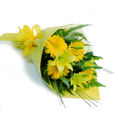  Ankara hediye sevgilime hediye �i�ek  lilyum gerbera buketi �zel