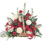 sepet i�erisinde karanfiller    Ankara �i�ek yolla 
