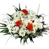 krizantemler beyaz ve güller  Ankara çiçek , çiçekçi , çiçekçilik 
