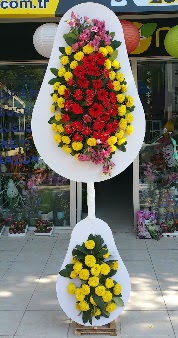 Düğün nikah açılış Çiçeği Çift katlı sepet  Ankara internetten çiçek satışı 